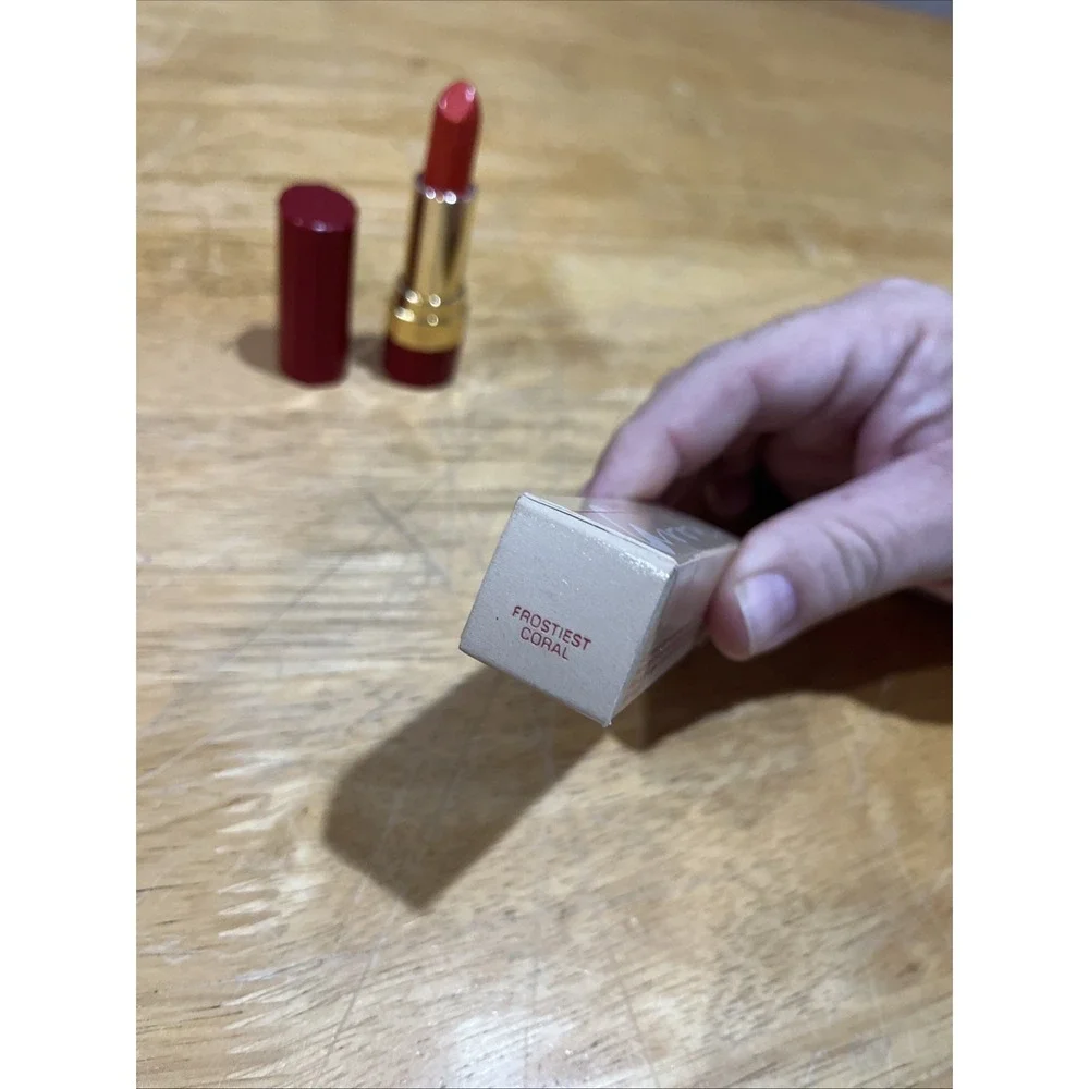AVON Color Rich Lipstick   ~  Frostiest‎ Coral  ~ full size NOS nib